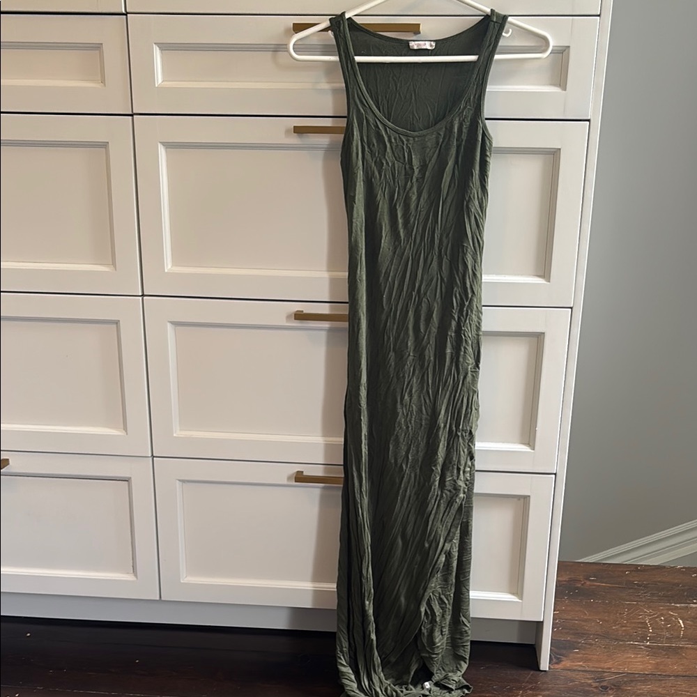 Olive Green Maxi Dress